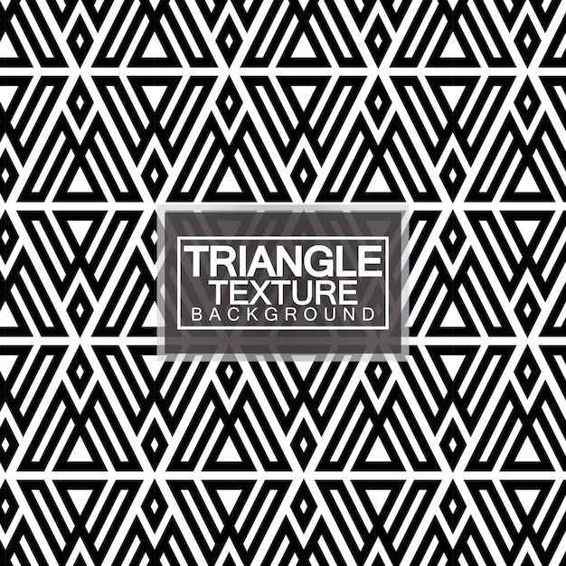 Triangles Black and White Abstract Seamless Geometric Pattern Modern stylish texture Vector Illustration