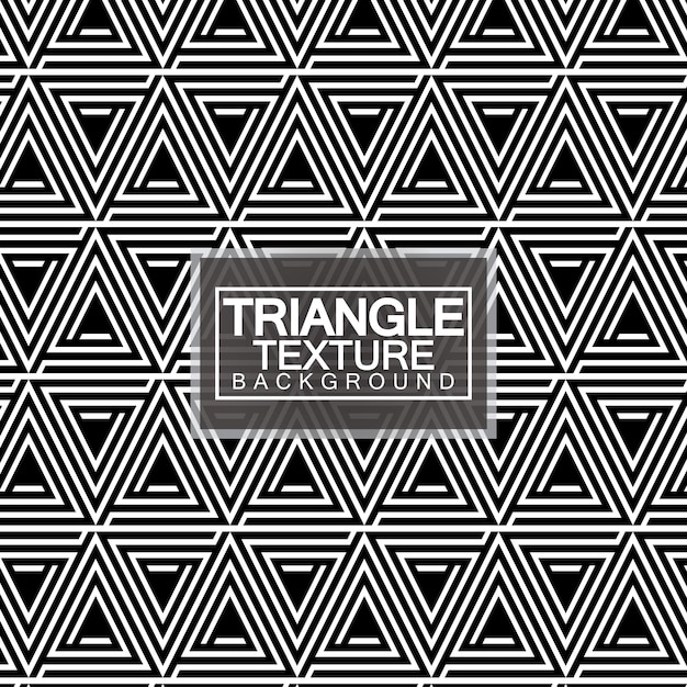 Triangles Black and White Abstract Seamless Geometric Pattern Modern stylish texture Vector Illustration