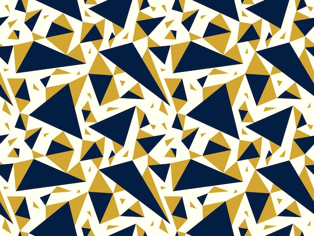 Triangles seamless background, messy chaotic vector pattern, particles design pattern for wallpaper or print or textile or wrapping paper.