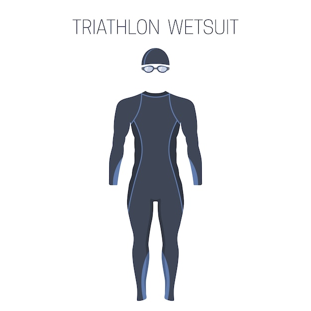 Triathlon men's fullsleeve wetsuit.