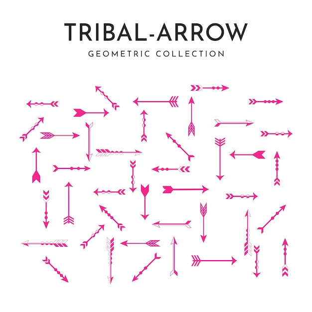 Tribal Arrow collection in vector form