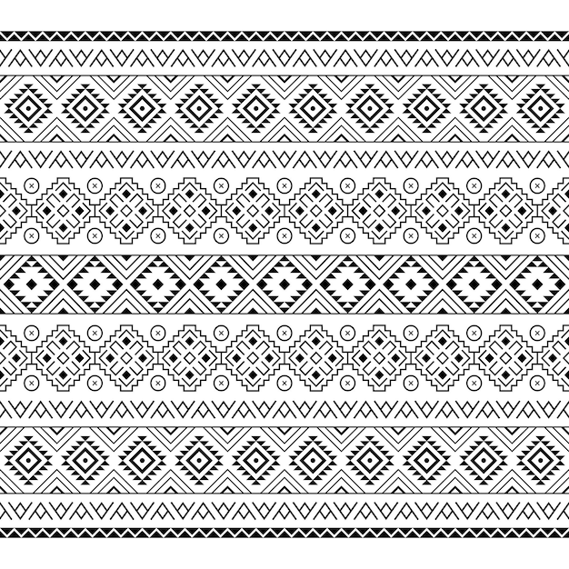 Tribal aztec pattern geometric design, african tribal