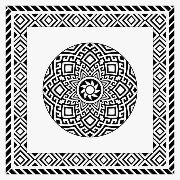 Tribal bandanna scarf print ornament