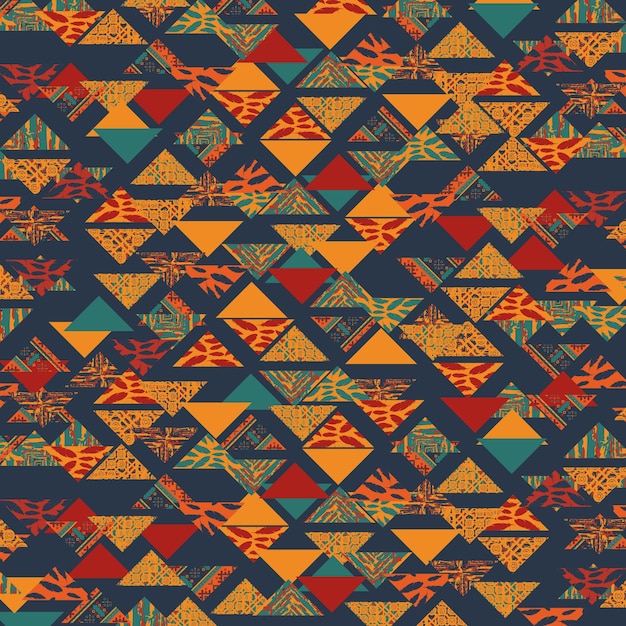 Tribal orange boho background