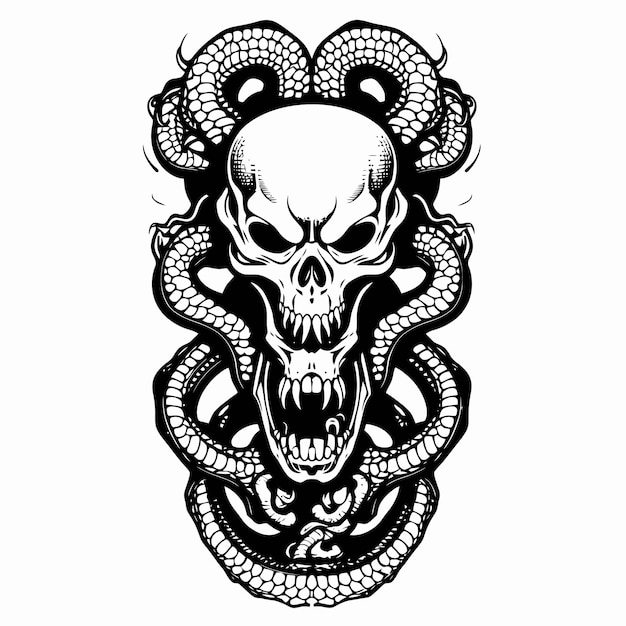 Tribal skull tattoos