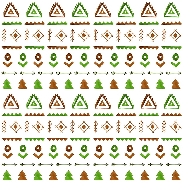 Tribal vector seamless background Ethnic pattern