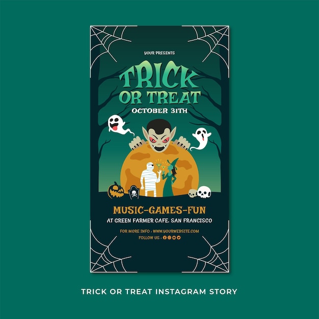 Trick or Treat Flyer Template