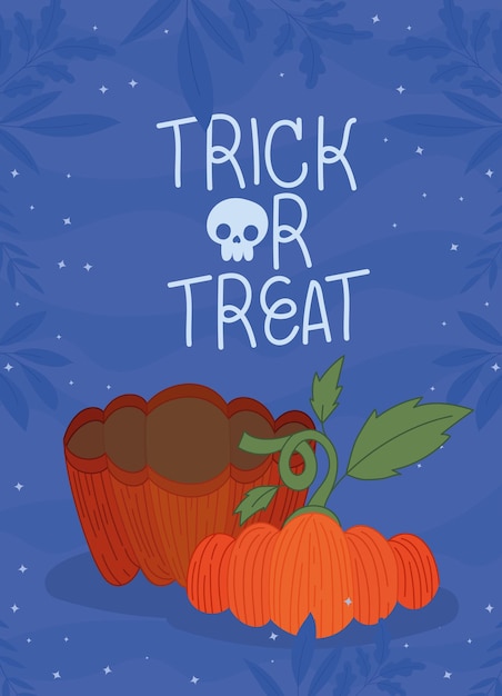 Trick or treat poster