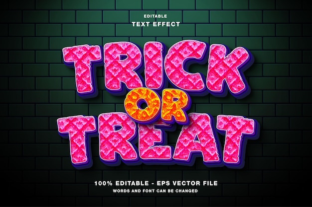 Trick or Treat Text Effect