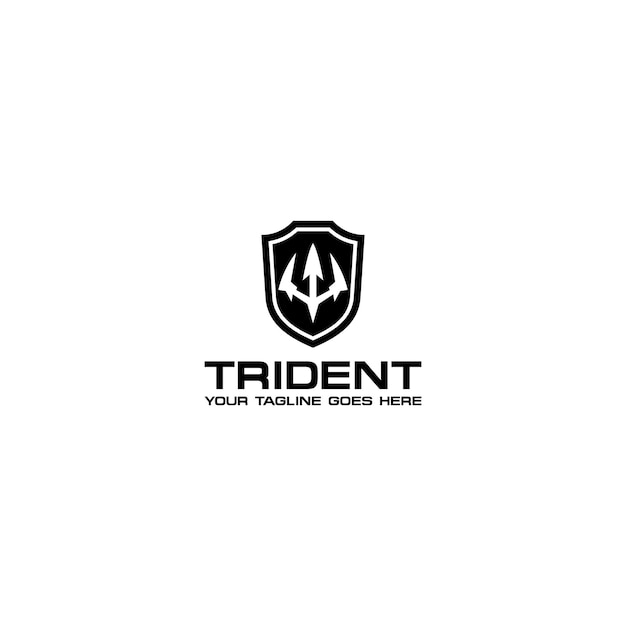 Triden logo design template .