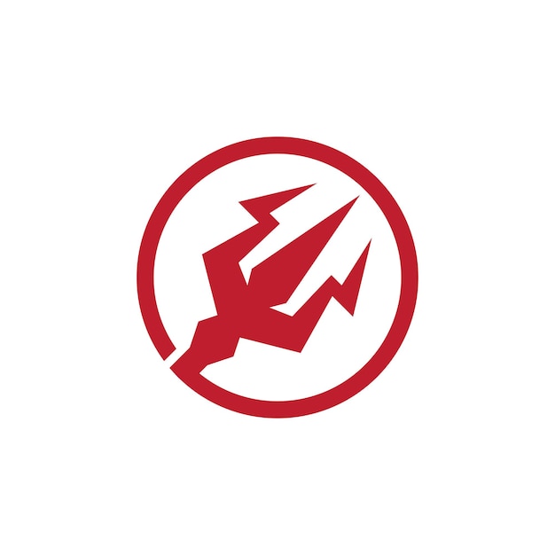 Trident devil logo icon