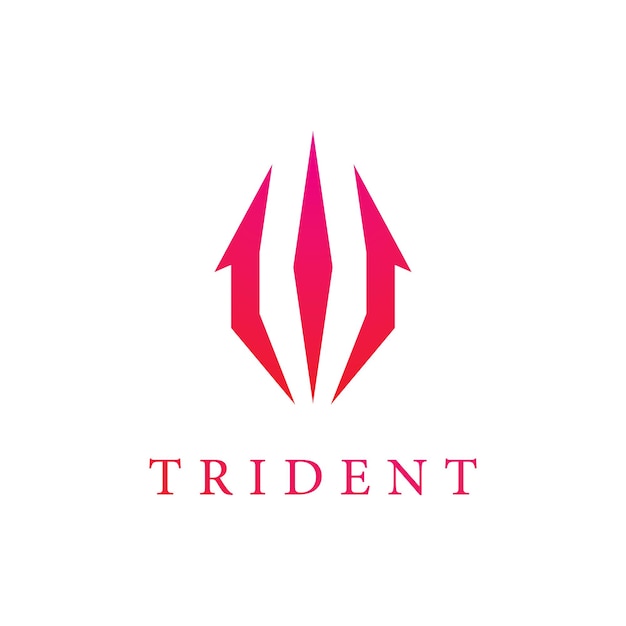 Trident Logo Template vector icon illustration design