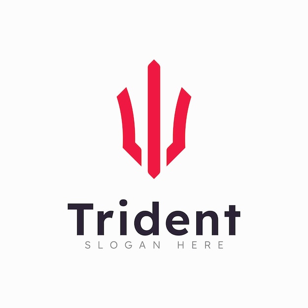 Trident Logo Template vector illustration