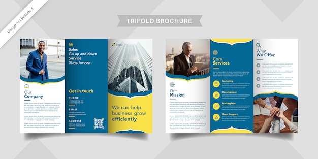 Trifold brochure template