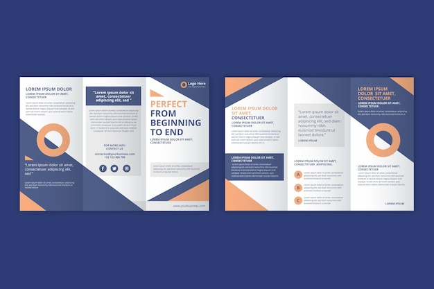 Trifold brochure template