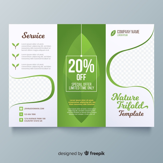 Trifold nature flyer