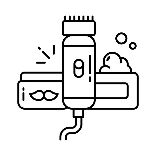 Vector trimmer vector filled outline design illustration symbol on white background eps 10 file