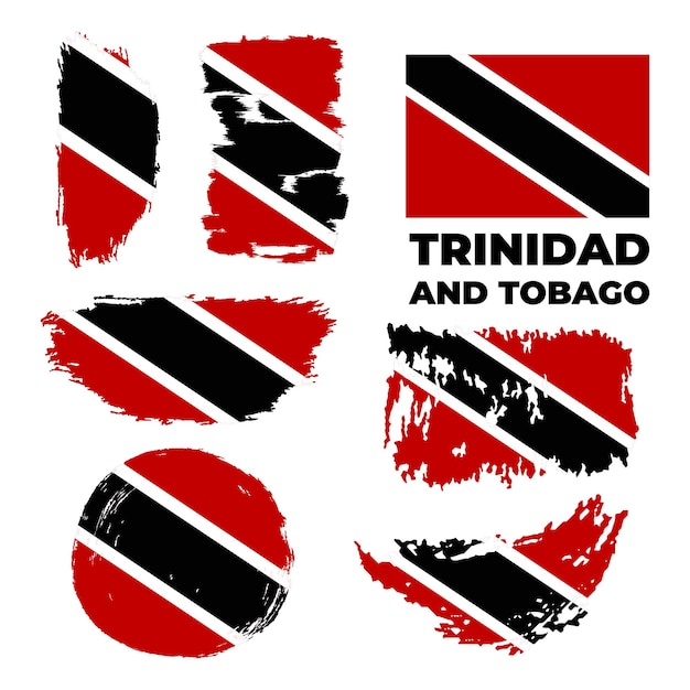 Trinidad and Tobago flag in hand Patriotic background