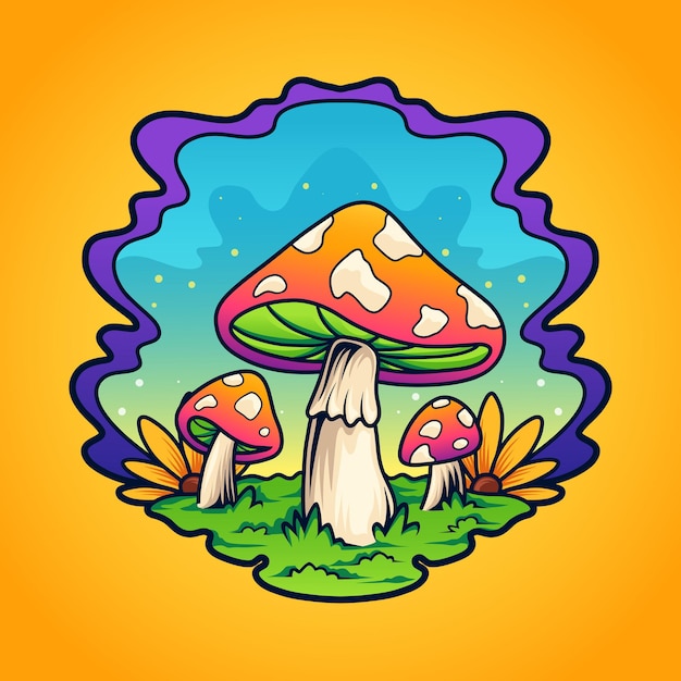 Trippy mushroom