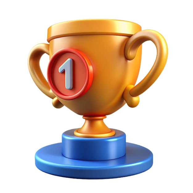 a trophy 3d render