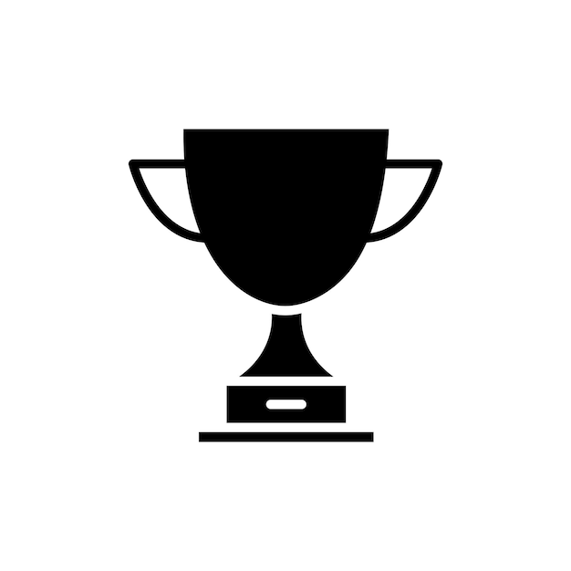 Vector trophy icon set sport tournament winner award trophy vector symbol contest champion 1st prize cup sign