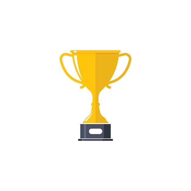 Trophy illustration vector icon of winner illustration design