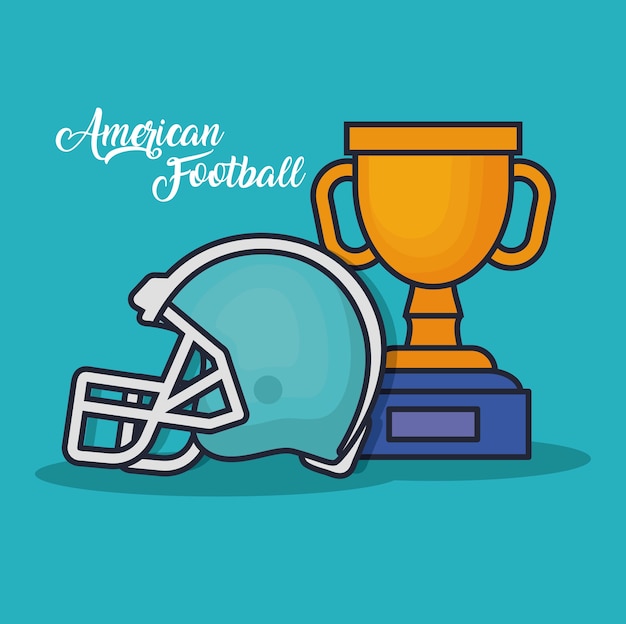 Trophy winner award american football