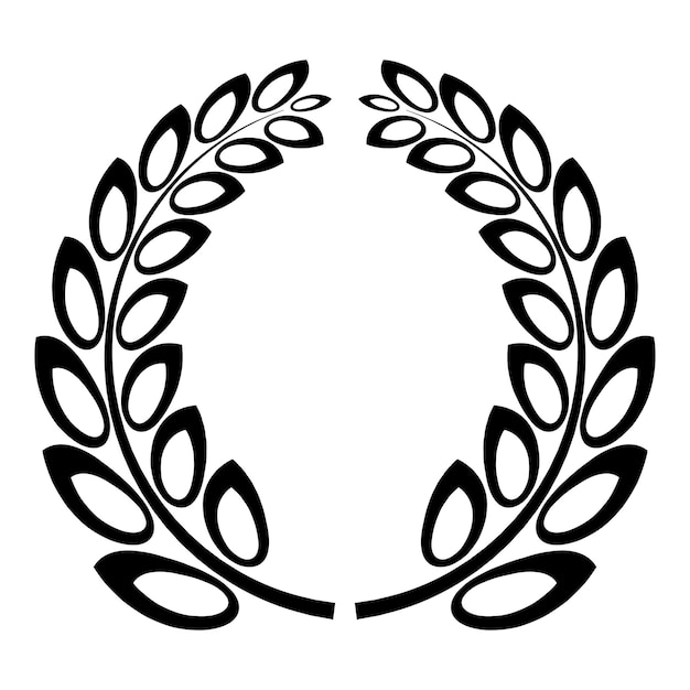 Trophy wreath icon Simple illustration of trophy wreath vector icon for web