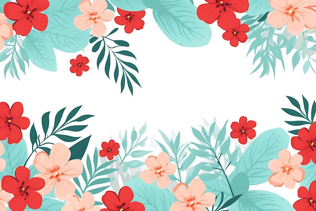 Tropical Background Flowers