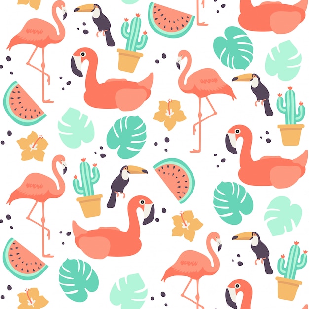 Tropical background pattern