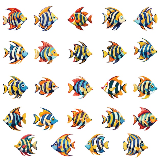 Vector tropical fish vector