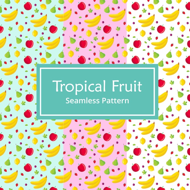 Tropical Fruit Seamless Pattern 