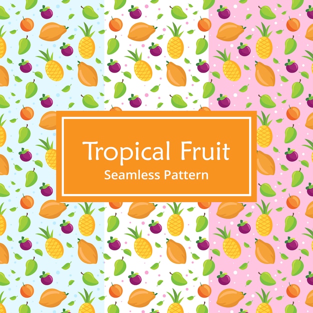 Tropical Fruit Seamless Pattern