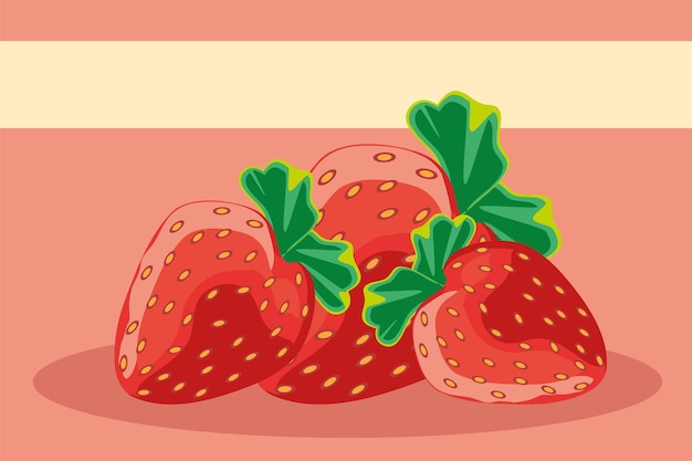 tropical fruits strawberries fresh nutrition