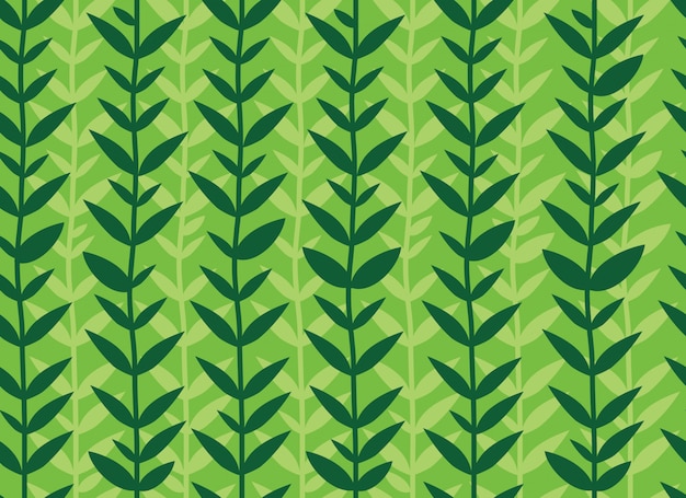 Tropical green leaves seamless pattern