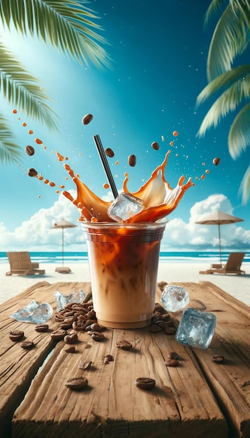 Tropical Iced Coffee Splash