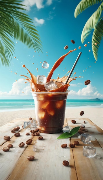 Tropical Iced Coffee Splash