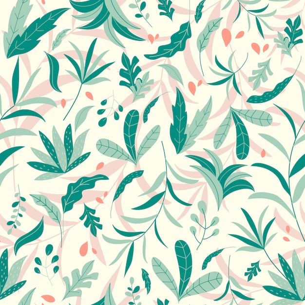 Tropical jungle seamless pattern