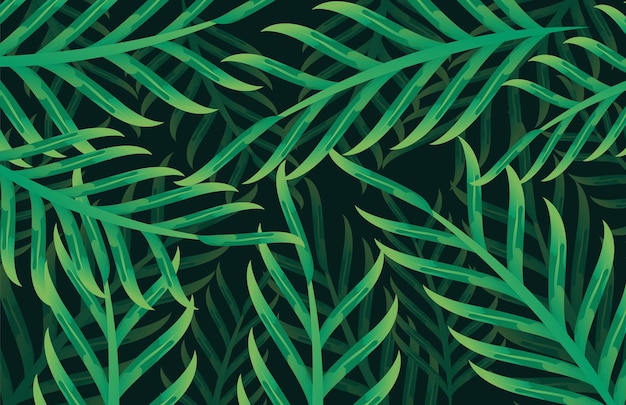 Tropical Leaf pattern modern realistic background