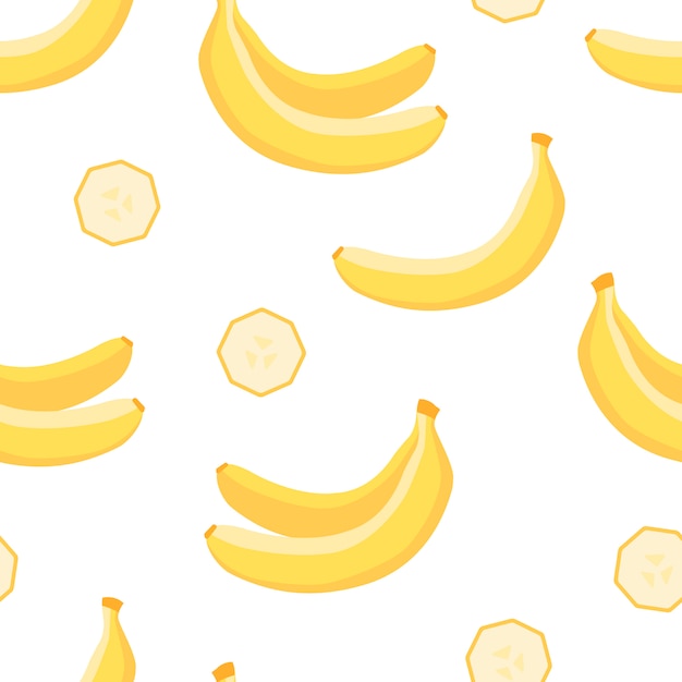 Tropical seamless pattern of banana