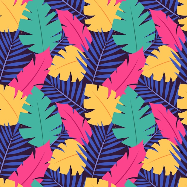 Tropical seamless pattern