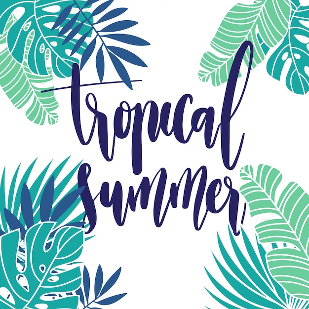 Tropical summer holiday background