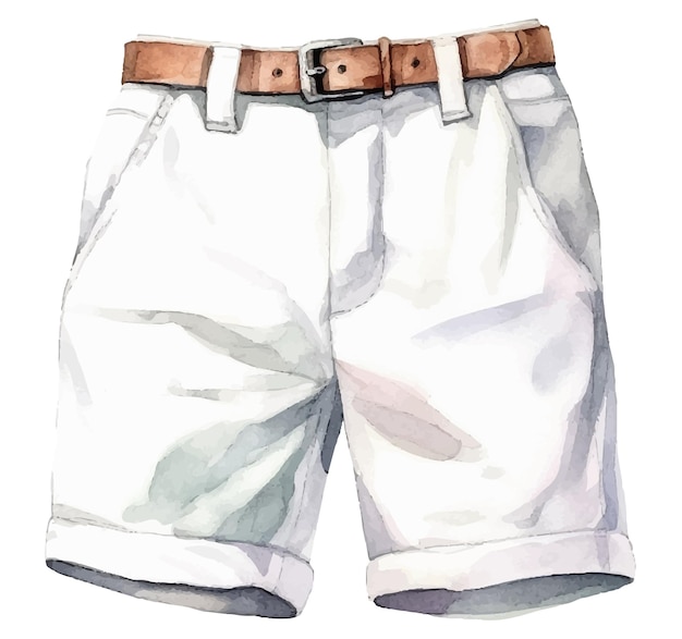 trousers watercolor illustration