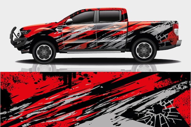 Truck Car Decal Wrap Design