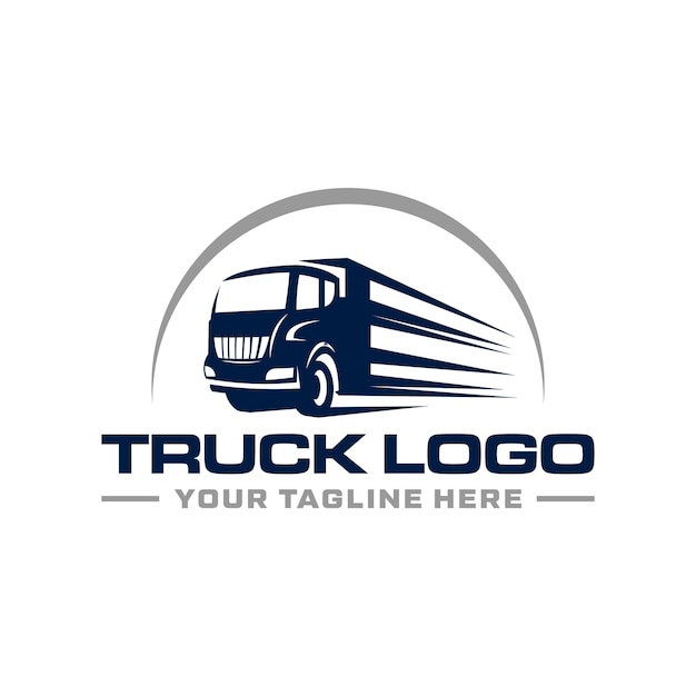 Truck car logistics logo sign