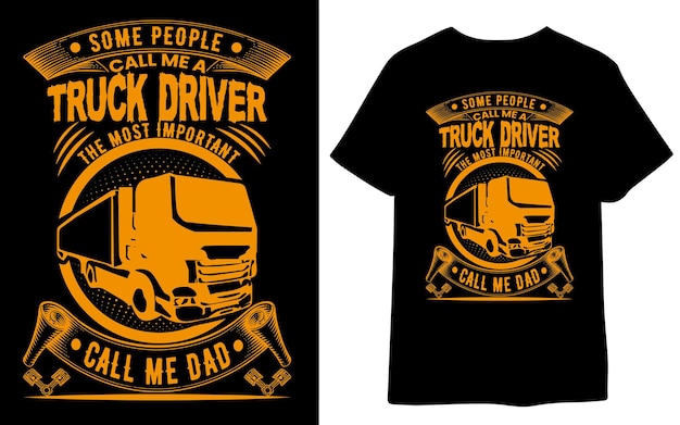 Truck driver t-shirt Design, graphic t hirt