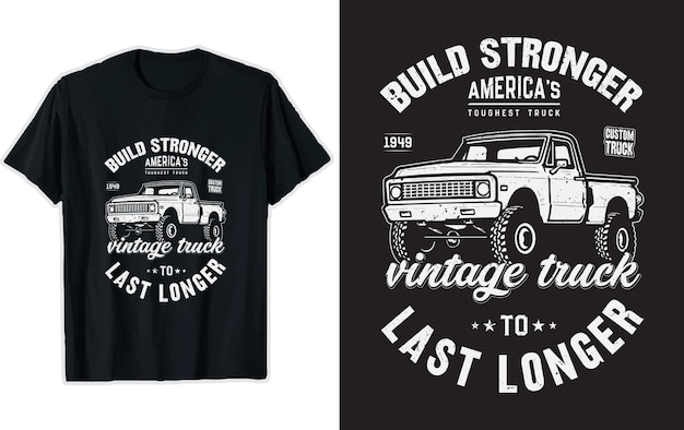 Truck Driver TShirt Design Truck Vector tshirt tshirt graphics American trucker tshirt custom