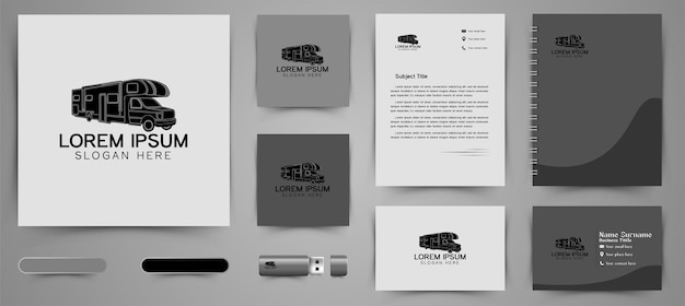 Truck food logo business branding package template Designs Inspiration Isolated on White Background