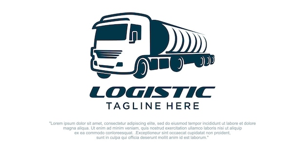 Truck icon Logo design vector cargo delivery Logistic