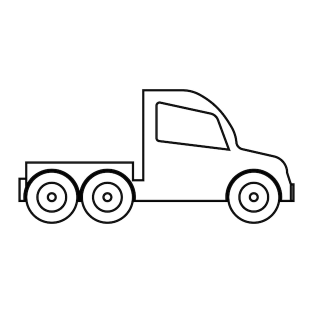 Truck icon vector